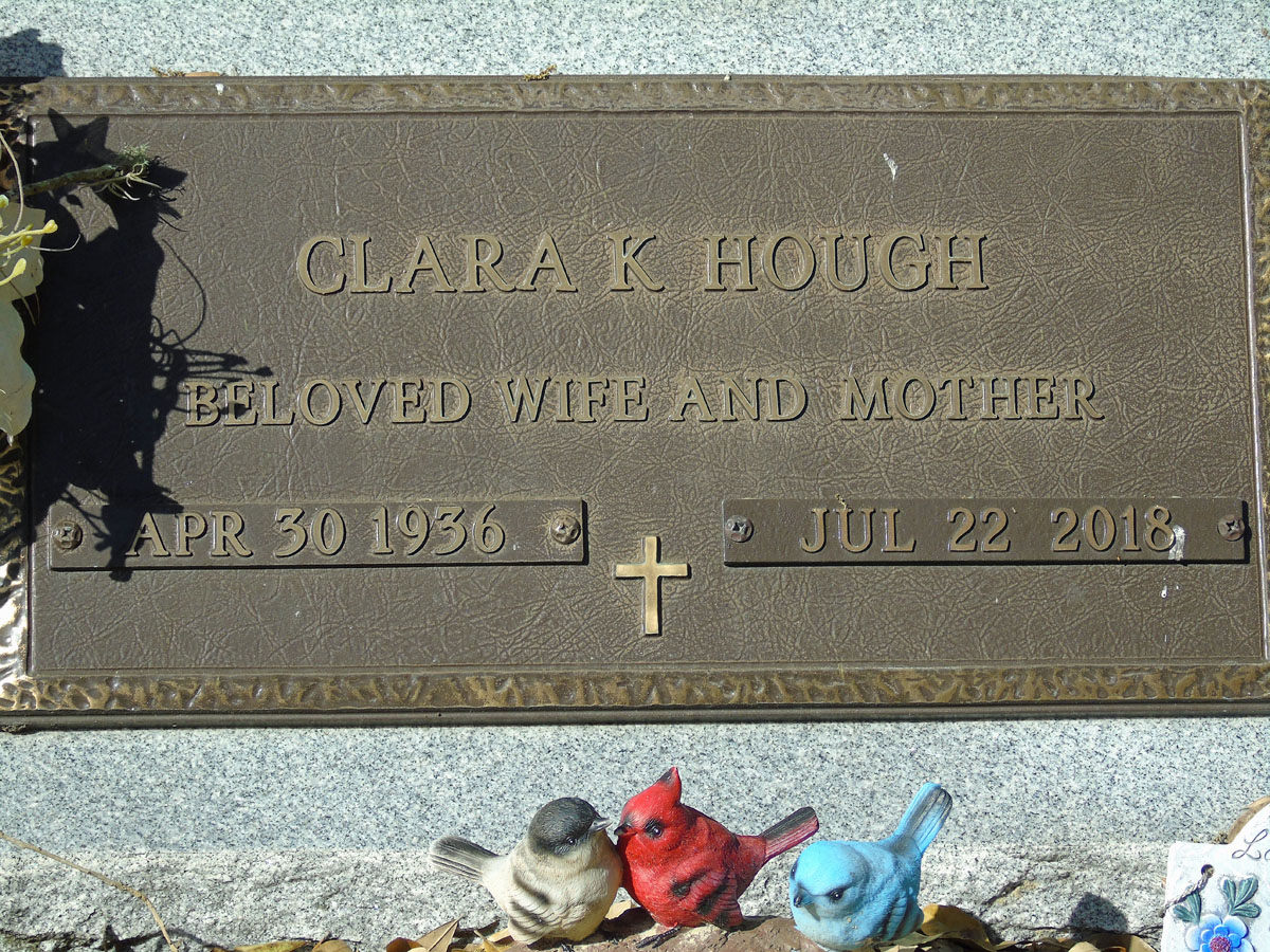 Headstone for Hough, Clara L